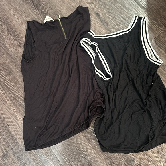 LOFT Bundle of 1 Women's Mixed Media Black Shell Tank Size Small - Picture 5 of 6